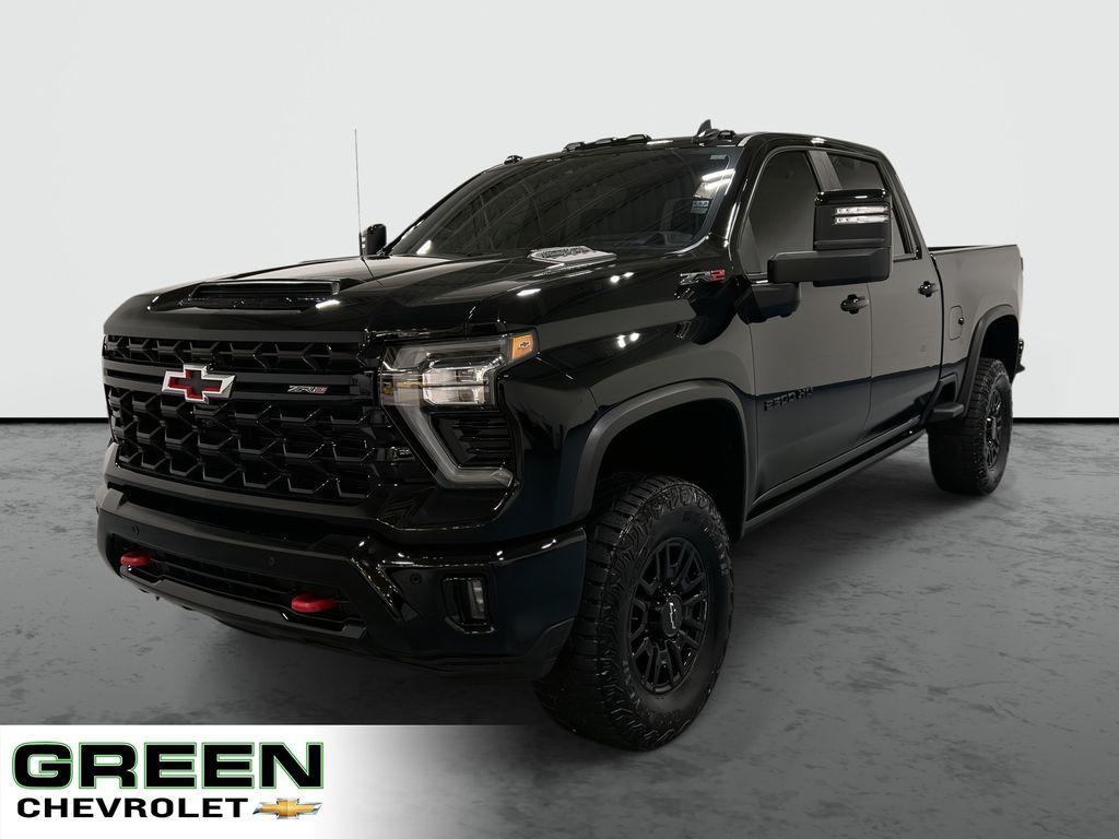 Black 2025 Chevrolet Silverado 2500HD Pickup Truck Four-Wheel Drive Automatic