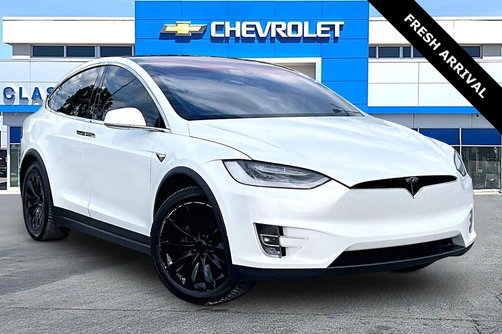 White 2020 Tesla Model X Long Range AWD SUV / Crossover All-Wheel Drive 1-Speed Automatic