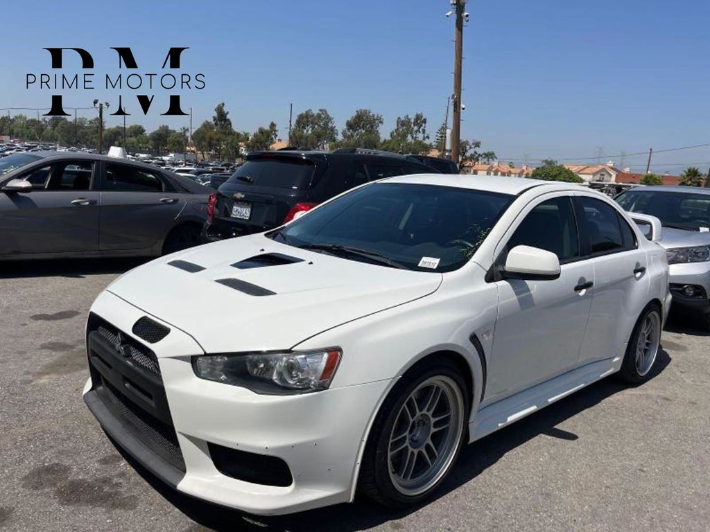 White 2011 Mitsubishi Lancer Evolution MR Sedan All-Wheel Drive 6-Speed Automatic