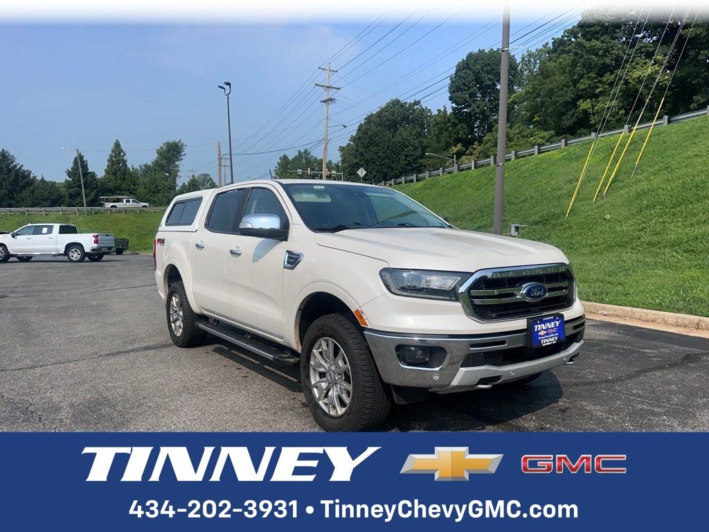 White Platinum Clearcoat 2019 Ford Ranger Pickup Truck Four-Wheel Drive Automatic