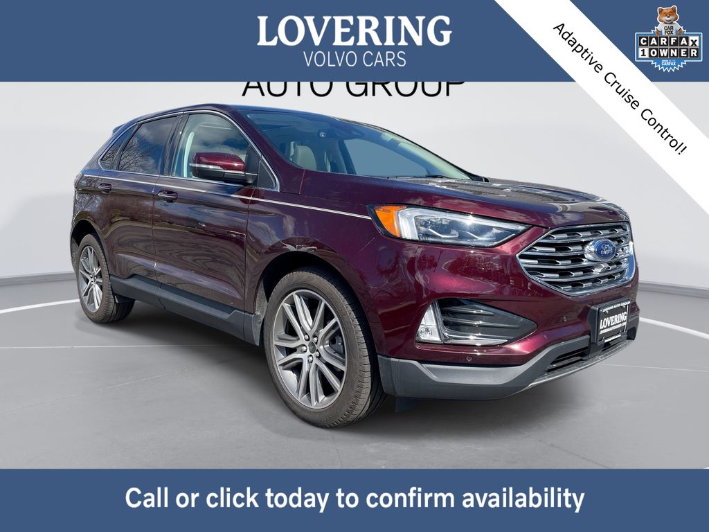 Red (Burgundy) 2024 Ford Edge Titanium AWD SUV / Crossover All-Wheel Drive 8-Speed Automatic