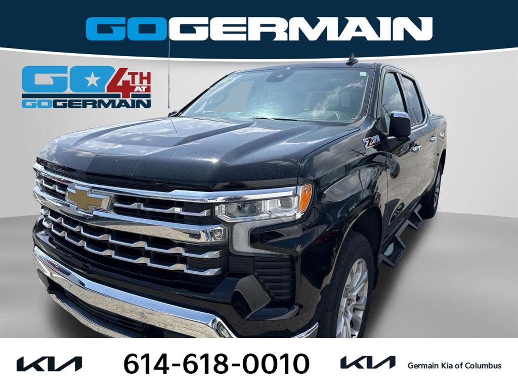 Black 2022 Chevrolet Silverado 1500 Pickup Truck Four-Wheel Drive Automatic