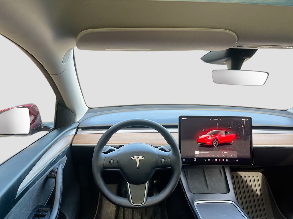 2025 Tesla Model Y Long Range Red at AutoSavvy Houston Northwest