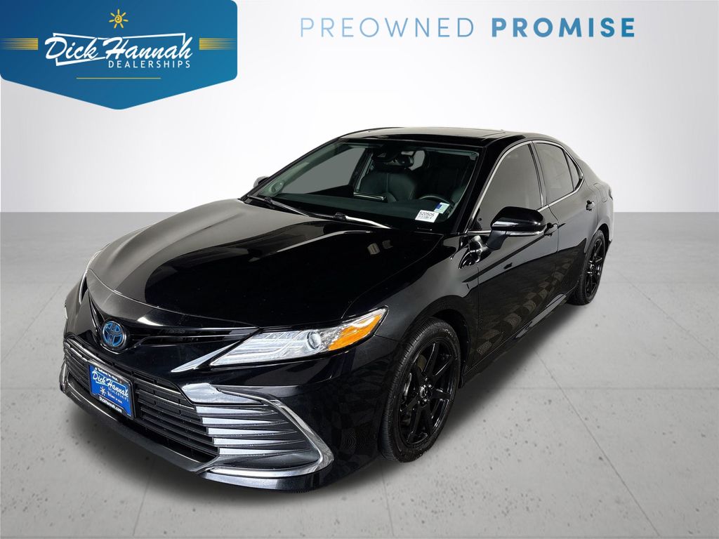 Midnight Black Metallic 2024 Toyota Camry Hybrid Sedan Front-Wheel Drive Continuously Variable Transmission