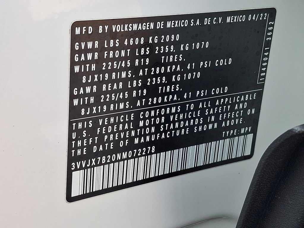 2022 Volkswagen Taos 1.5T SEL White at Auto Express Mitsubishi