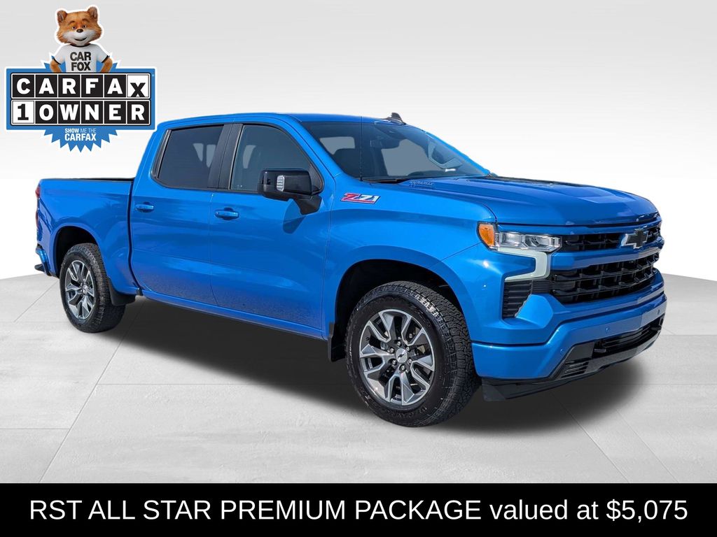 Riptide Blue 2025 Chevrolet Silverado 1500 Pickup Truck Four-Wheel Drive Automatic