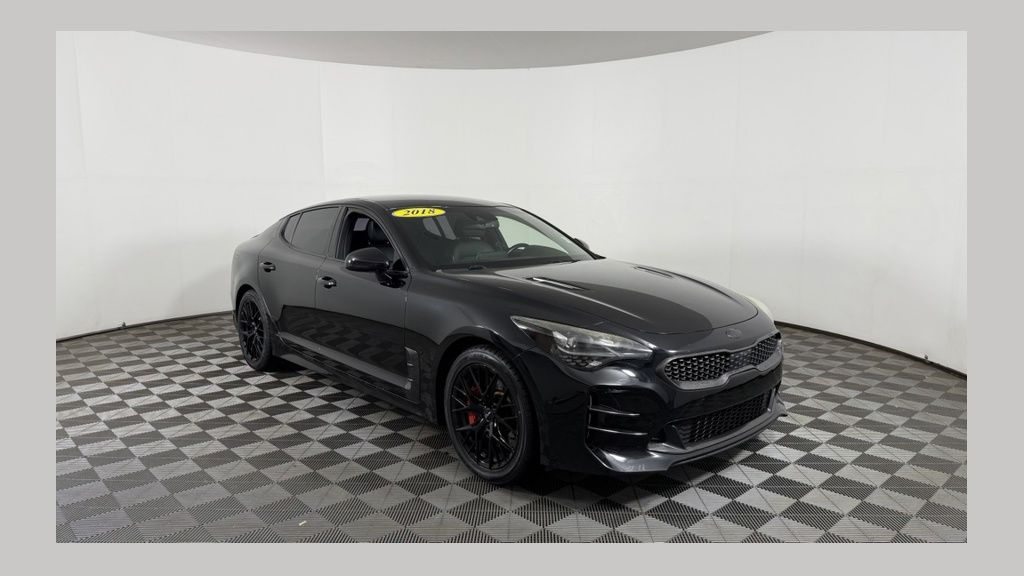 Aurora Black 2018 Kia Stinger Sedan Rear-Wheel Drive 8-Speed Automatic
