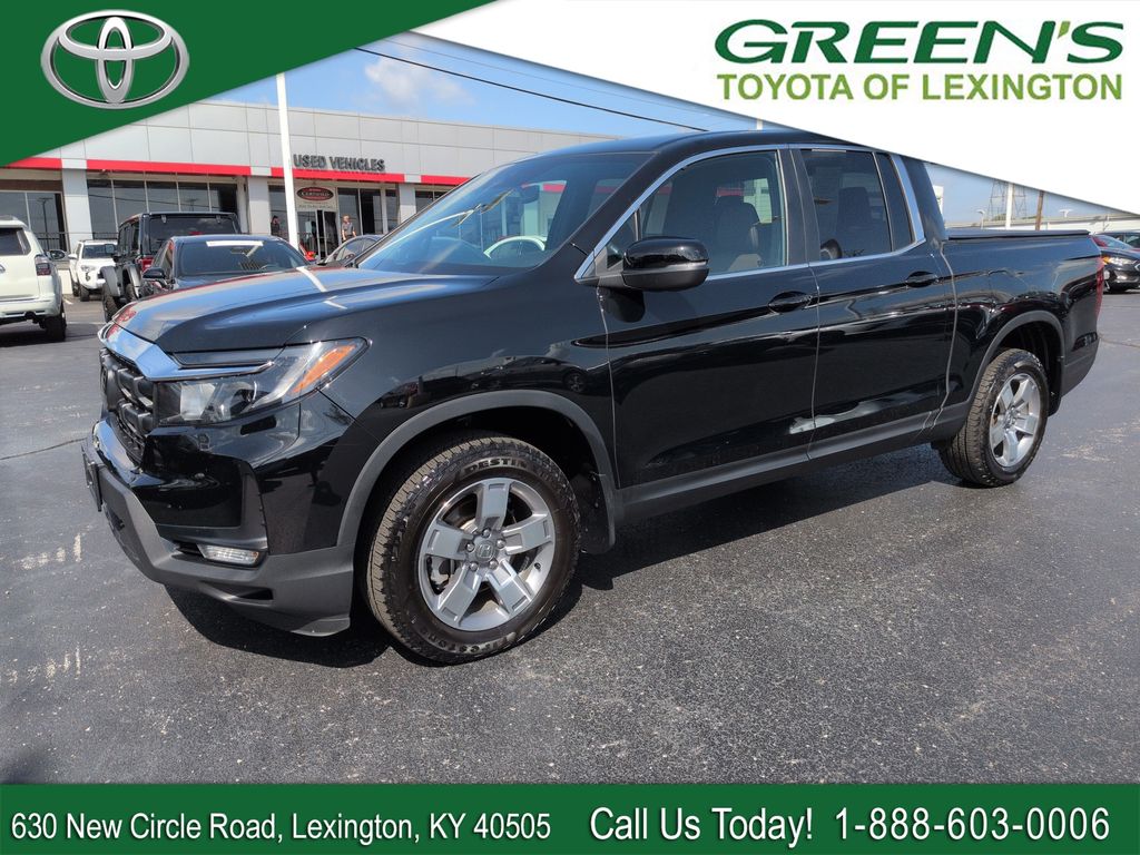 Black 2025 Honda Ridgeline Pickup Truck All-Wheel Drive 9-Speed Automatic