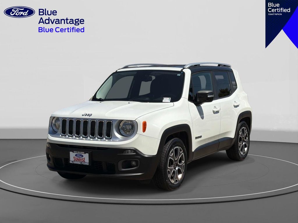 Alpine White 2015 Jeep Renegade Limited SUV / Crossover Front-Wheel Drive 9-Speed Automatic