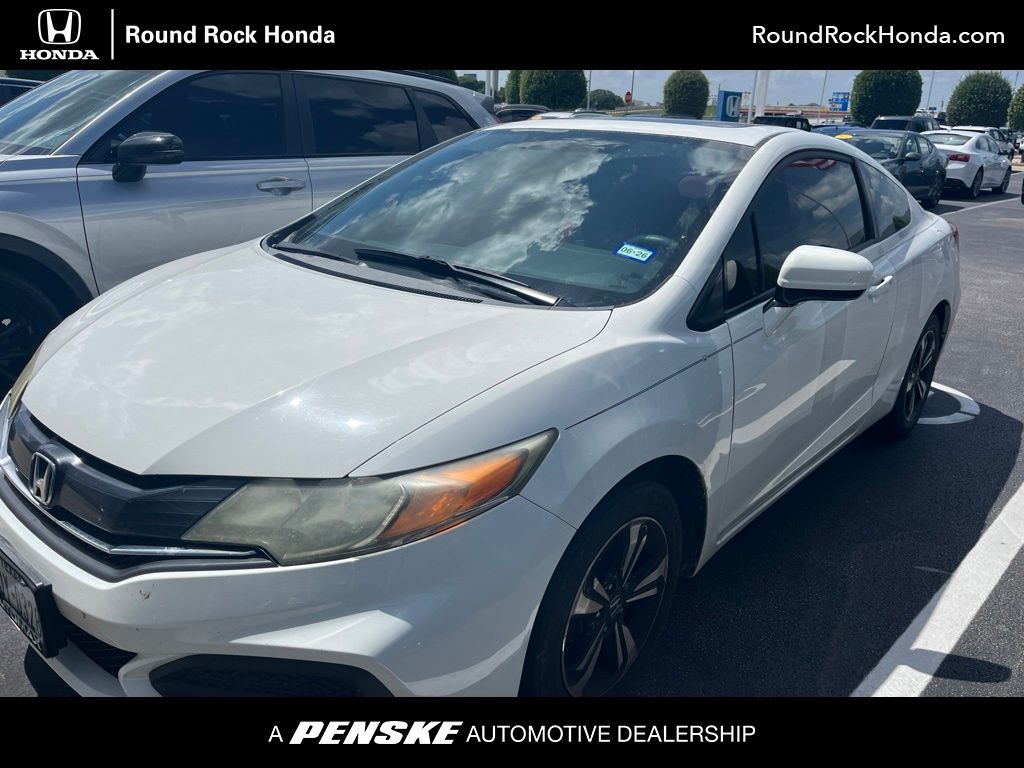 Taffeta White 2015 Honda Civic Coupe EX Coupe Front-Wheel Drive Continuously Variable Transmission
