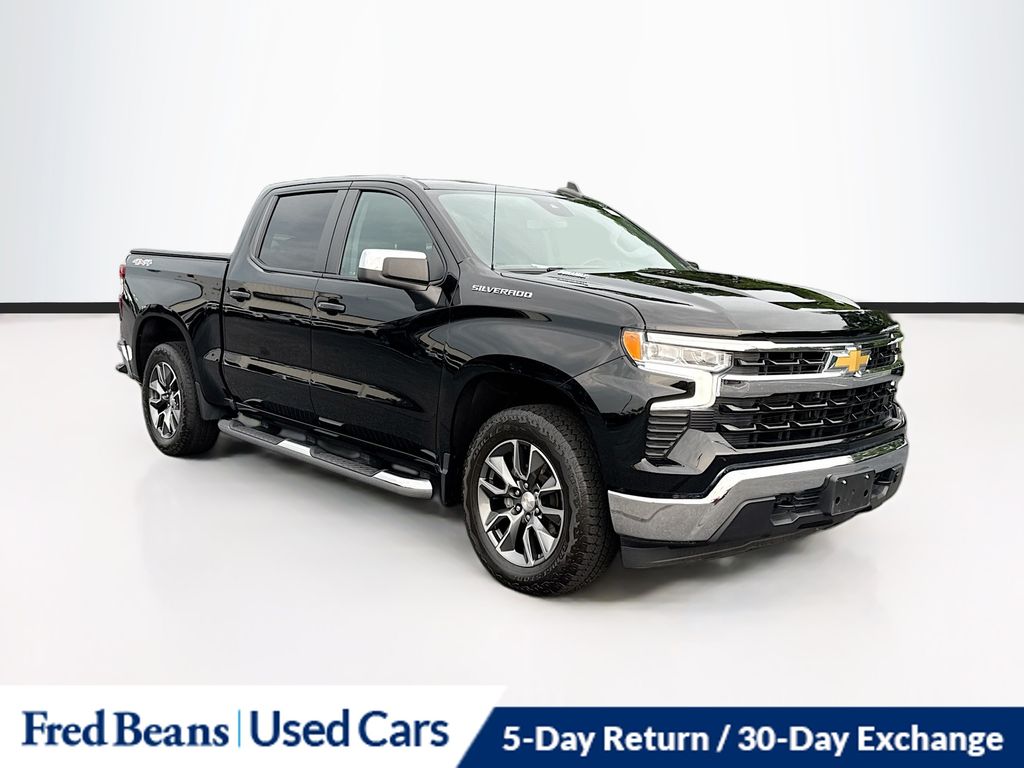 Black 2023 Chevrolet Silverado 1500 Pickup Truck Four-Wheel Drive Automatic