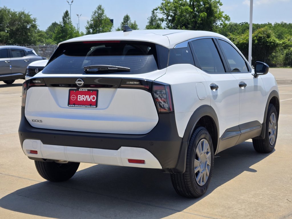 2026 Nissan Kicks S White at Central Houston Nissan