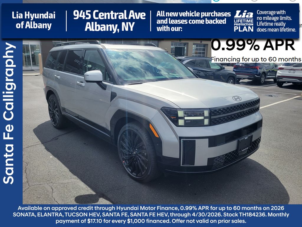 Shimmering Silver Pearl 2026 Hyundai Santa Fe Calligraphy AWD SUV / Crossover All-Wheel Drive 8-Speed Automatic