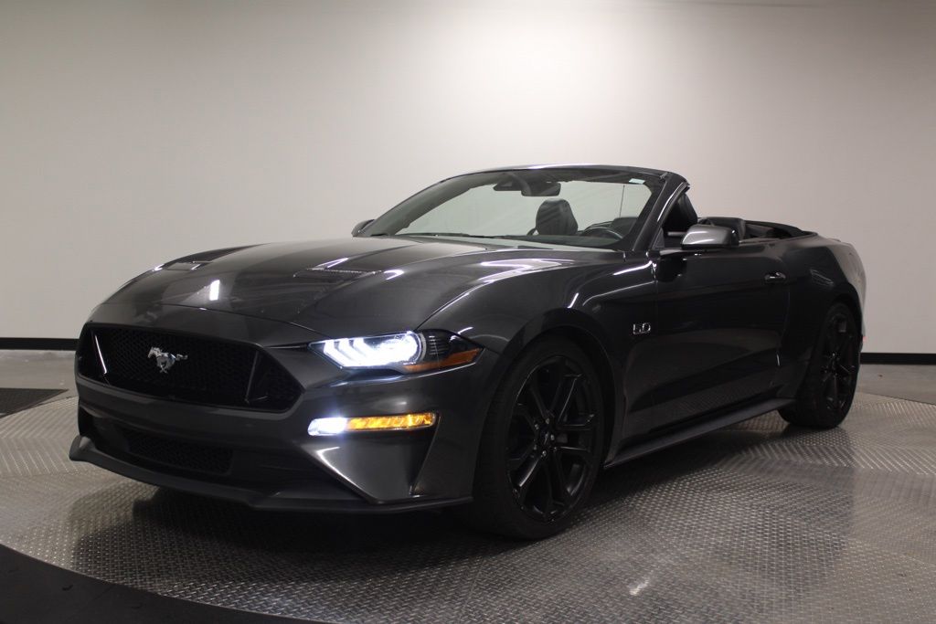 Gray (Magnetic) 2019 Ford Mustang Convertible Rear-Wheel Drive Automatic