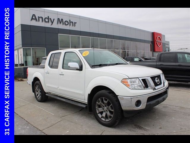 Glacier White 2019 Nissan Frontier SL Crew Cab 4WD Pickup Truck Four-Wheel Drive 5-Speed Automatic Overdrive