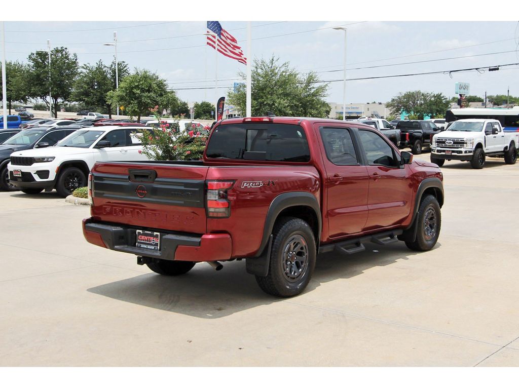 2025 Nissan Frontier PRO-4X Red at Bravo Nissan