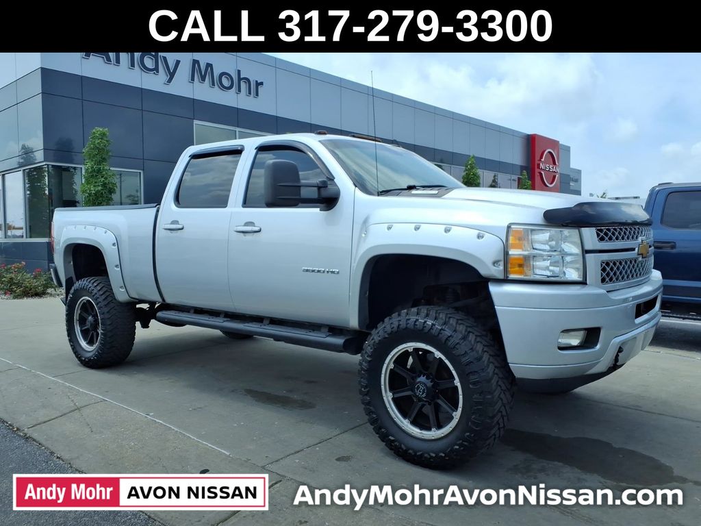 Silver Ice Metallic 2014 Chevrolet Silverado 3500HD Pickup Truck Four-Wheel Drive 6-Speed Automatic