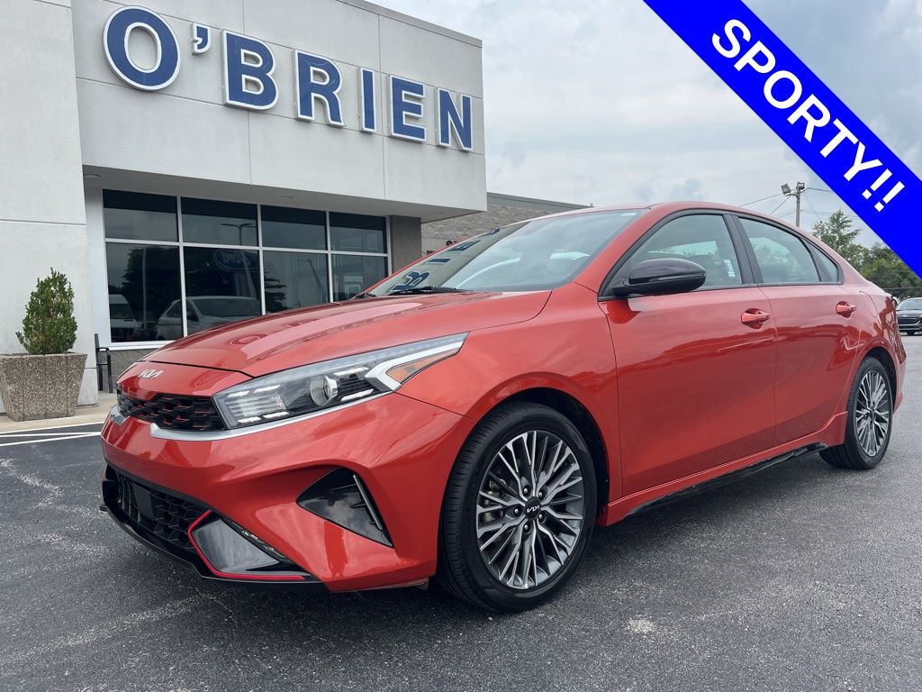 Fire 2023 Kia Forte Sedan Front-Wheel Drive Continuously Variable Transmission