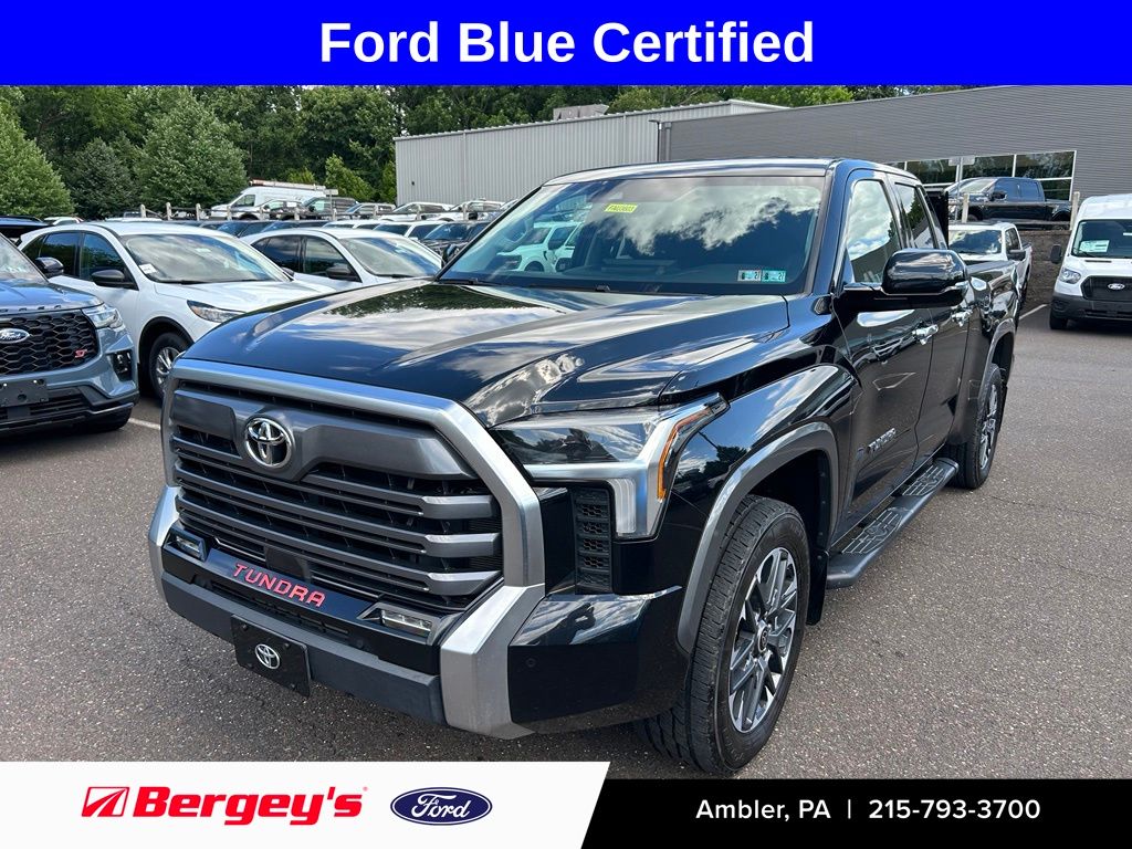 Midnight Black Metallic 2022 Toyota Tundra Pickup Truck Four-Wheel Drive Automatic