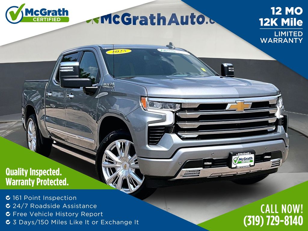 Sterling Gray Metallic 2025 Chevrolet Silverado 1500 Pickup Truck Four-Wheel Drive Automatic