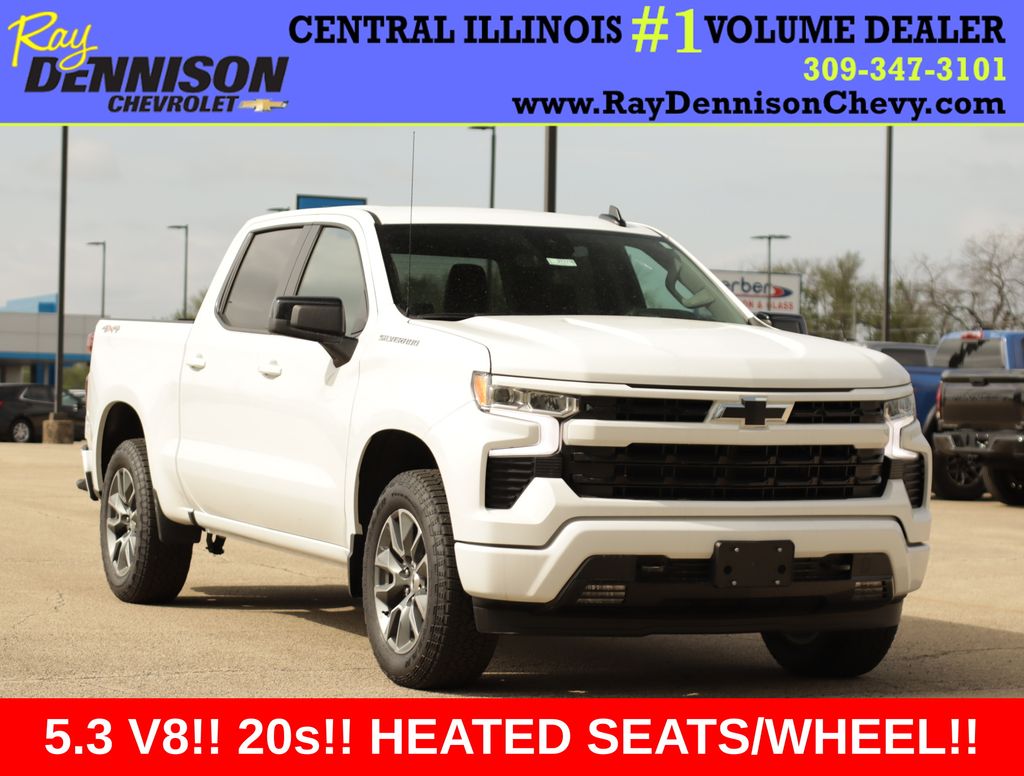 Summit White 2026 Chevrolet Silverado 1500 Pickup Truck Four-Wheel Drive Automatic
