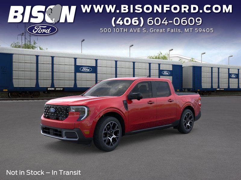 Ruby Red Metallic Tinted Clearcoat 2026 Ford Maverick Lariat SuperCrew AWD Pickup Truck All-Wheel Drive Continuously Variable Transmission