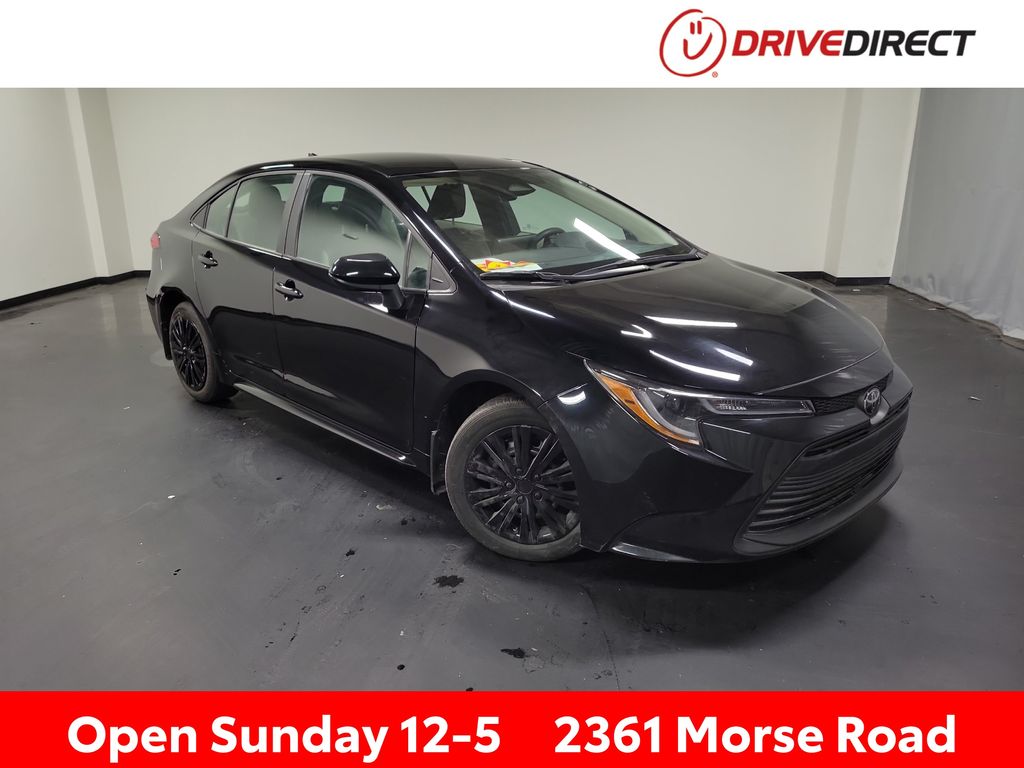 Midnight Black Metallic 2025 Toyota Corolla LE FWD Sedan Front-Wheel Drive Continuously Variable Transmission