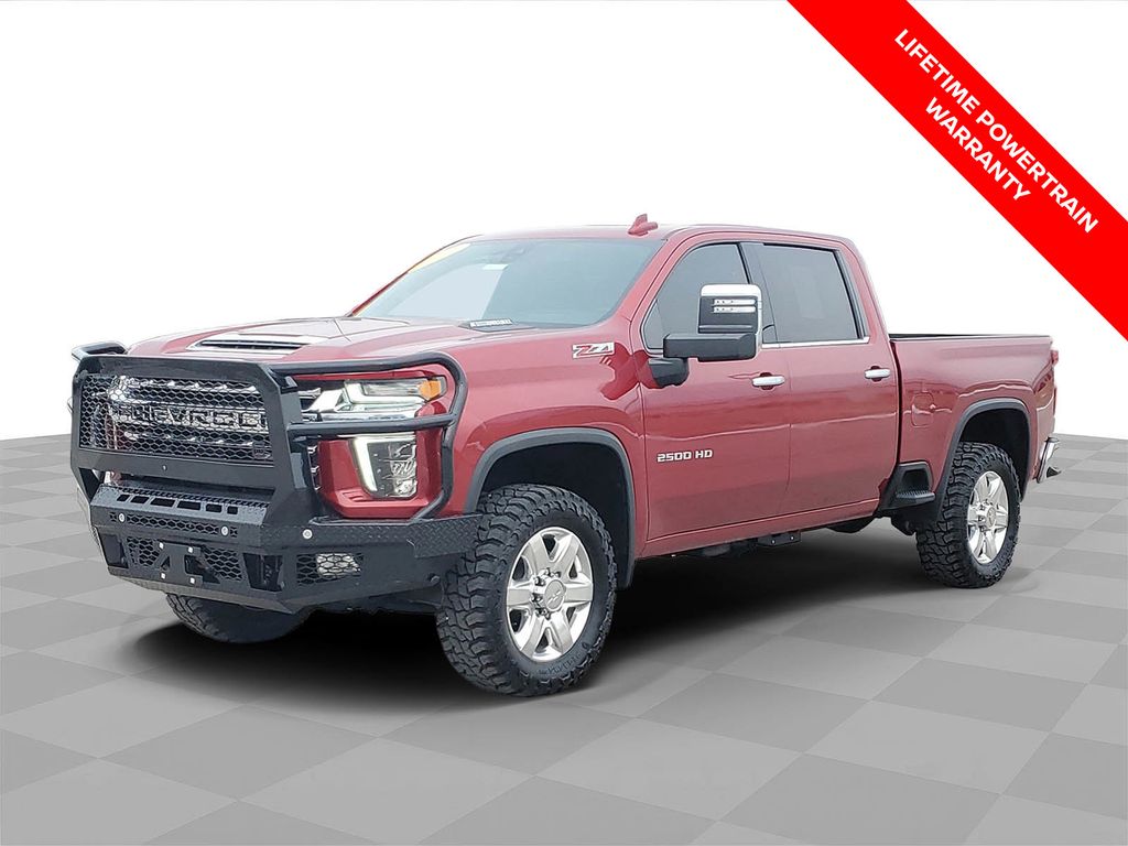 Cherry Red Tintcoat 2022 Chevrolet Silverado 2500HD LTZ Crew Cab 4WD Pickup Truck Four-Wheel Drive Automatic