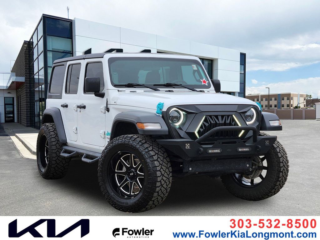 Bright White Clearcoat 2019 Jeep Wrangler Unlimited Sport S 4WD SUV / Crossover Four-Wheel Drive 8-Speed Automatic