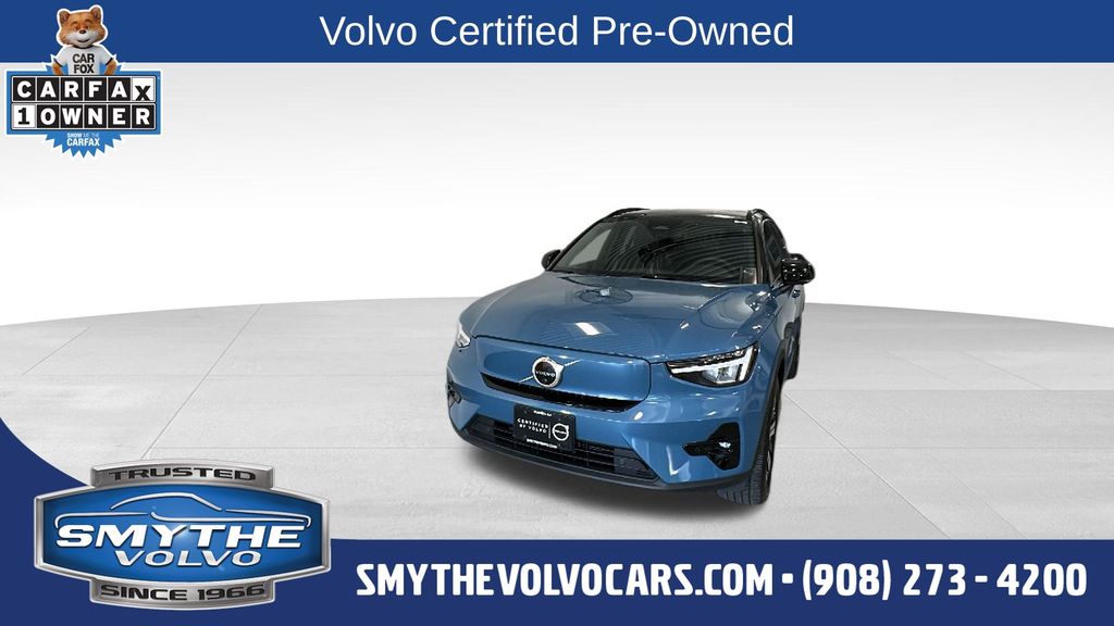 Blue Metallic 2023 Volvo XC40 Recharge Twin Plus eAWD SUV / Crossover All-Wheel Drive 1-Speed Automatic