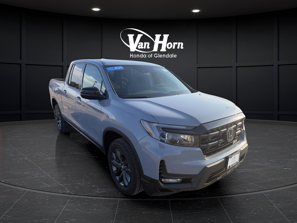 Gray Pearl 2025 Honda Ridgeline Sport AWD Pickup Truck All-Wheel Drive 9-Speed Automatic