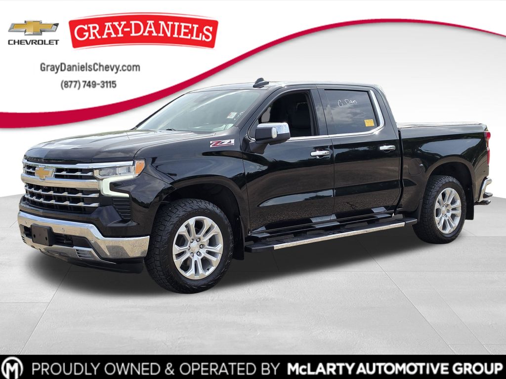 Black 2023 Chevrolet Silverado 1500 Pickup Truck Four-Wheel Drive Automatic