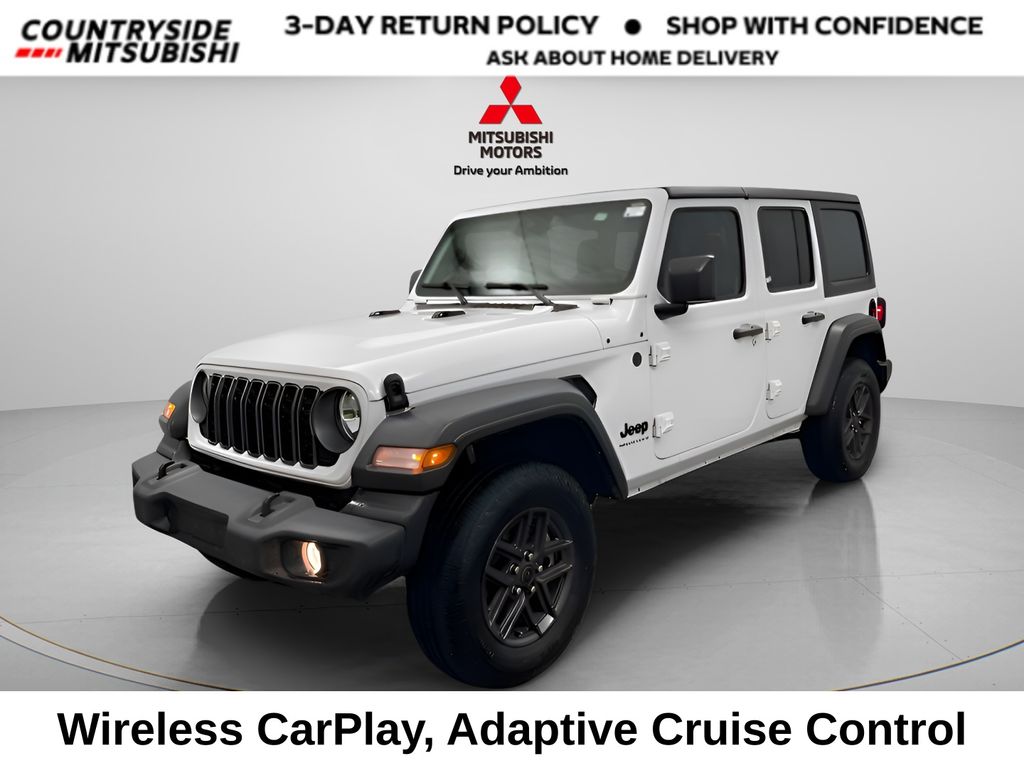 Bright White Clearcoat 2025 Jeep Wrangler SUV / Crossover Four-Wheel Drive 8-Speed Automatic