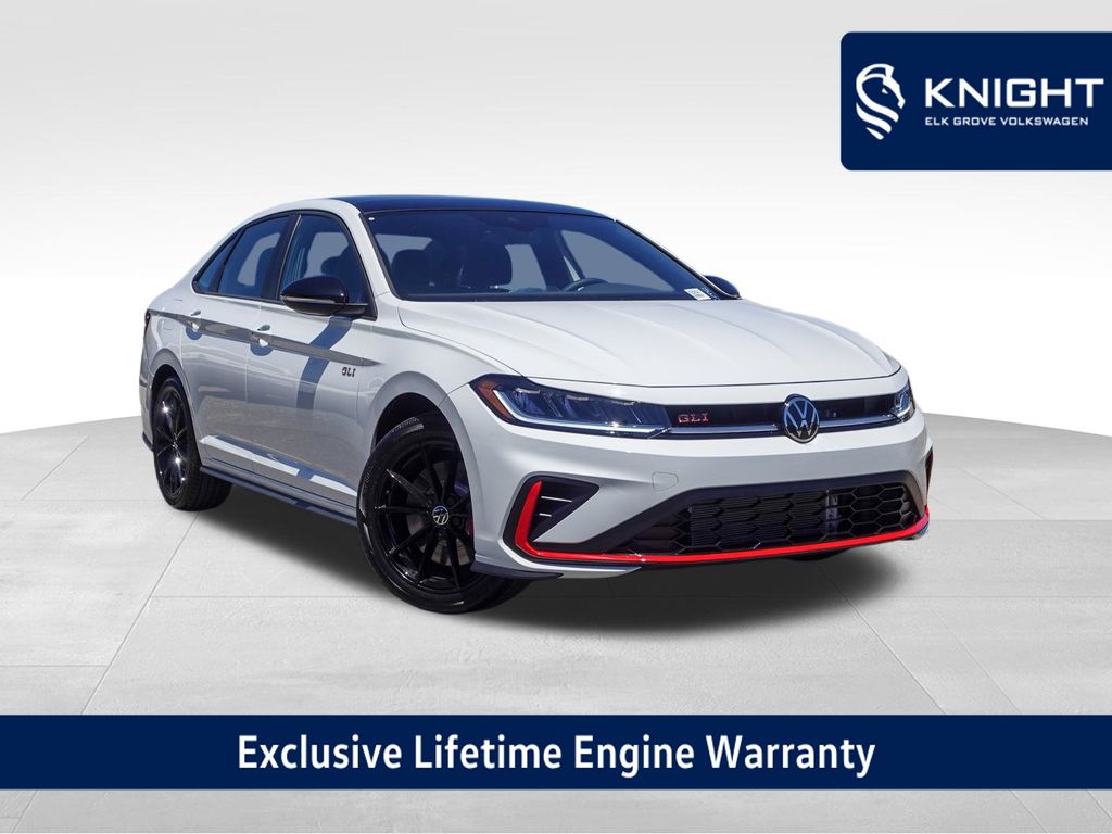 Pure White w/Deep Black Roof 2026 Volkswagen Jetta GLI Sedan Front-Wheel Drive 6-Speed Manual