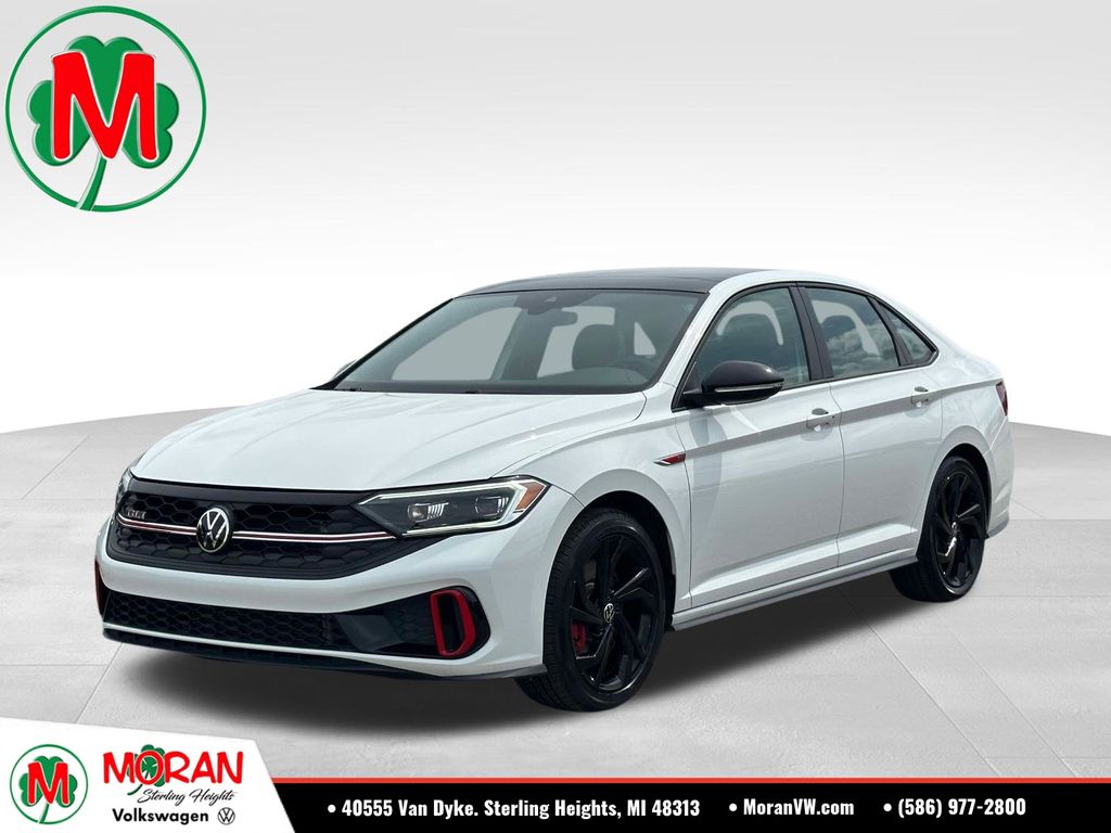 Pure White 2024 Volkswagen Jetta GLI 1.5T Autobahn FWD Sedan Front-Wheel Drive 7-Speed Dual Clutch