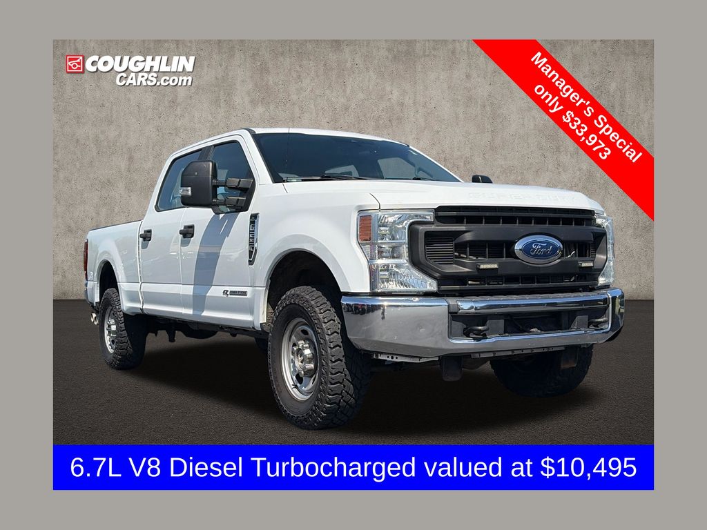 Oxford White 2020 Ford F-250 Super Duty XL Crew Cab 4WD Pickup Truck Four-Wheel Drive Automatic