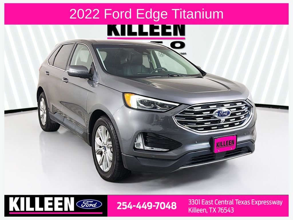 Gray Metallic 2022 Ford Edge SUV / Crossover All-Wheel Drive 8-Speed Automatic