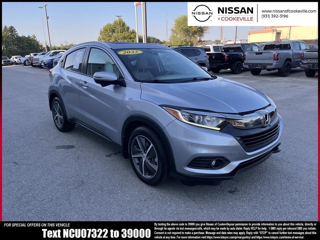 Silver 2022 Honda HR-V SUV / Crossover Front-Wheel Drive Continuously Variable Transmission