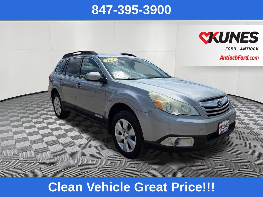 Gray (Steel Silver Metallic) 2010 Subaru Outback 2.5i Premium Wagon All-Wheel Drive Continuously Variable Transmission