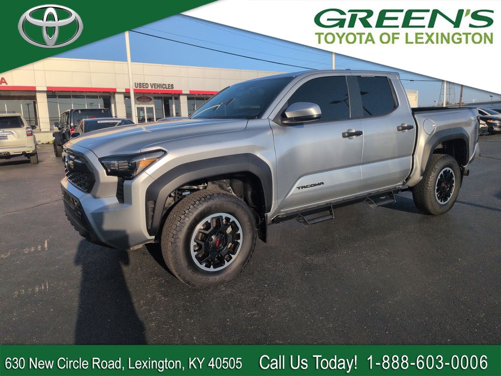 Celestial Silver Metallic 2024 Toyota Tacoma Pickup Truck Four-Wheel Drive 6-Speed Manual