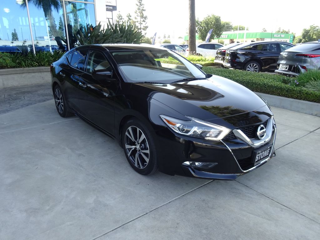 Super Black 2017 Nissan Maxima Sedan Front-Wheel Drive Continuously Variable Transmission