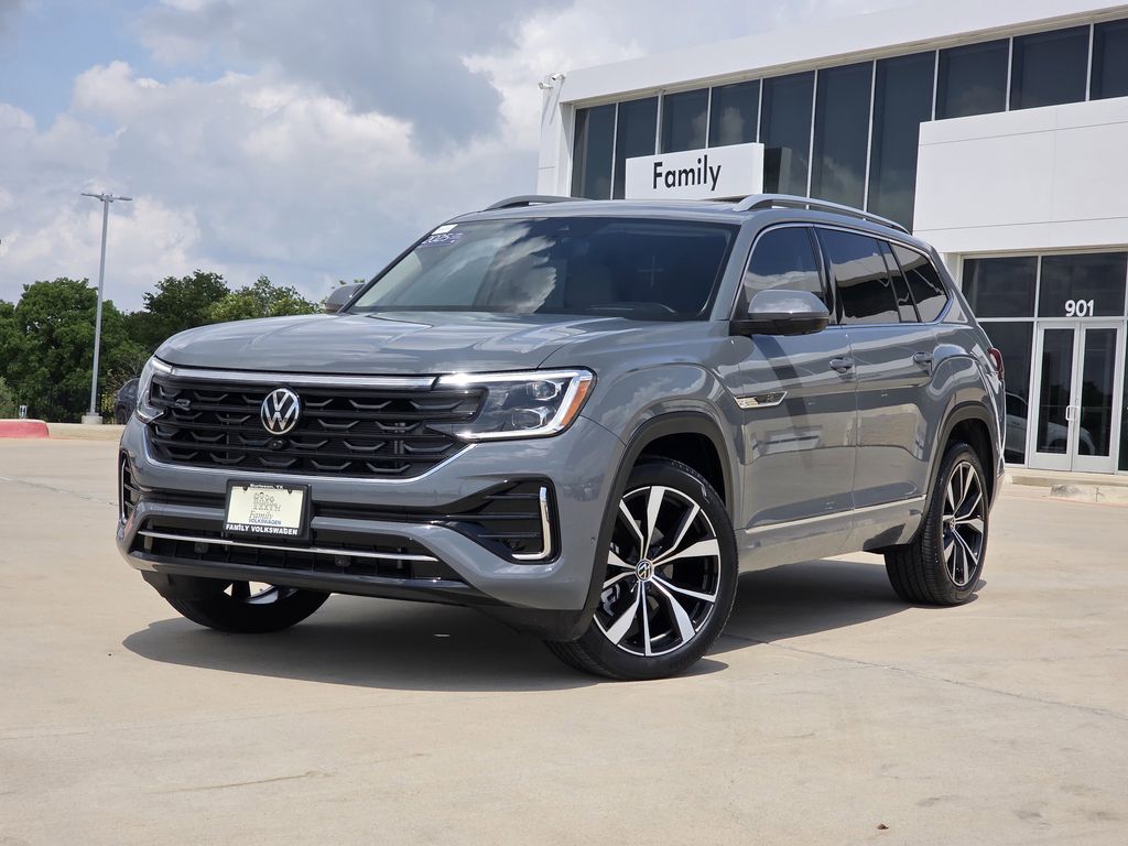 Pure Gray 2025 Volkswagen Atlas SEL Premium R-Line 4Motion SUV / Crossover All-Wheel Drive 8-Speed Automatic