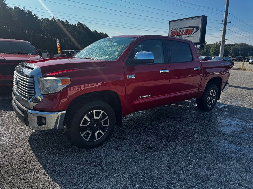 Barcelona Red Metallic 2014 Toyota Tundra Pickup Truck Four-Wheel Drive 6-Speed Automatic Overdrive
