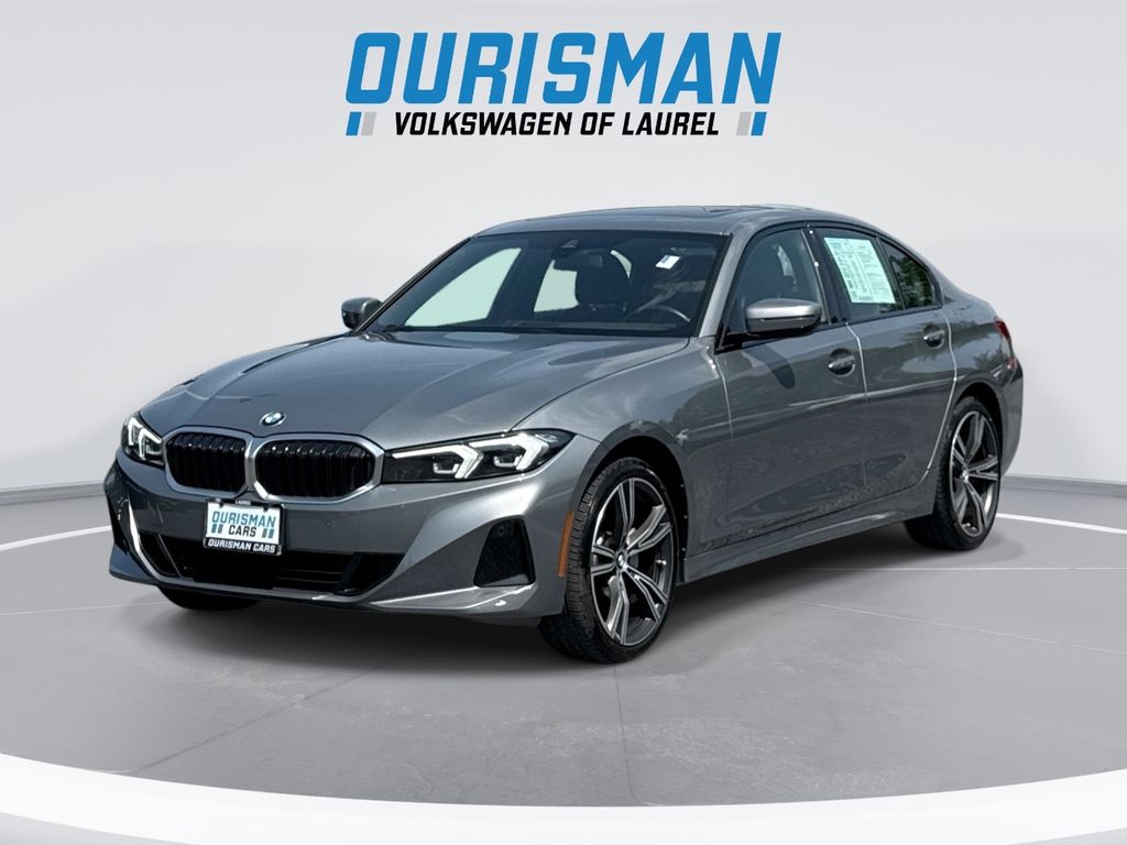 Gray Metallic 2023 BMW 3 Series Sedan All-Wheel Drive 8-Speed Automatic