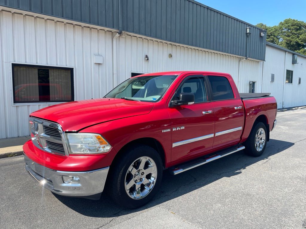 Flame Red Clearcoat/Mineral Gray MetallicClearcoat 2010 Dodge RAM 1500 Pickup Truck 4X2 5-Speed Automatic