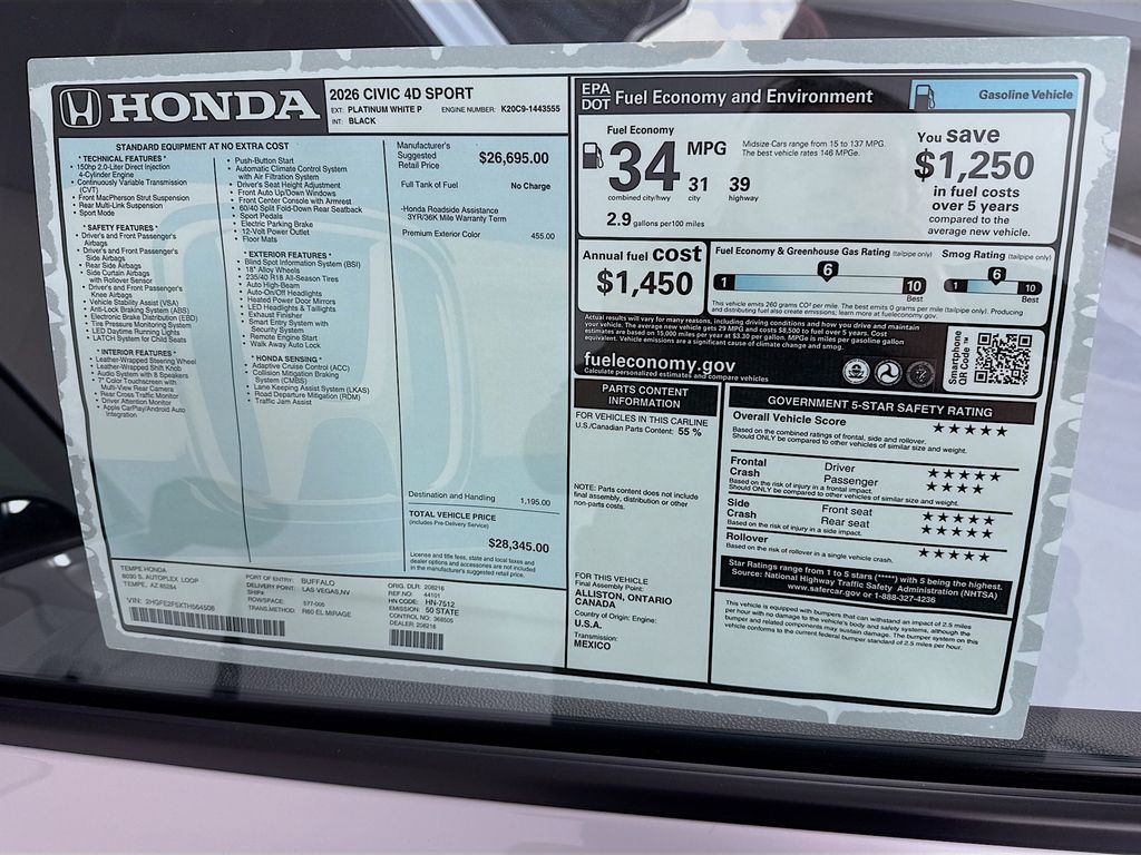 Thumbnail: 2026 Honda Civic - 9