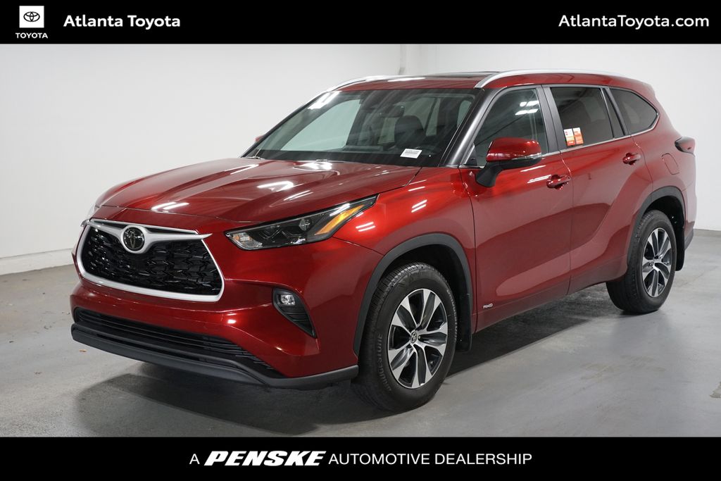 Red (Ruby Flare Pearl) 2025 Toyota Highlander Hybrid SUV / Crossover All-Wheel Drive Continuously Variable Transmission