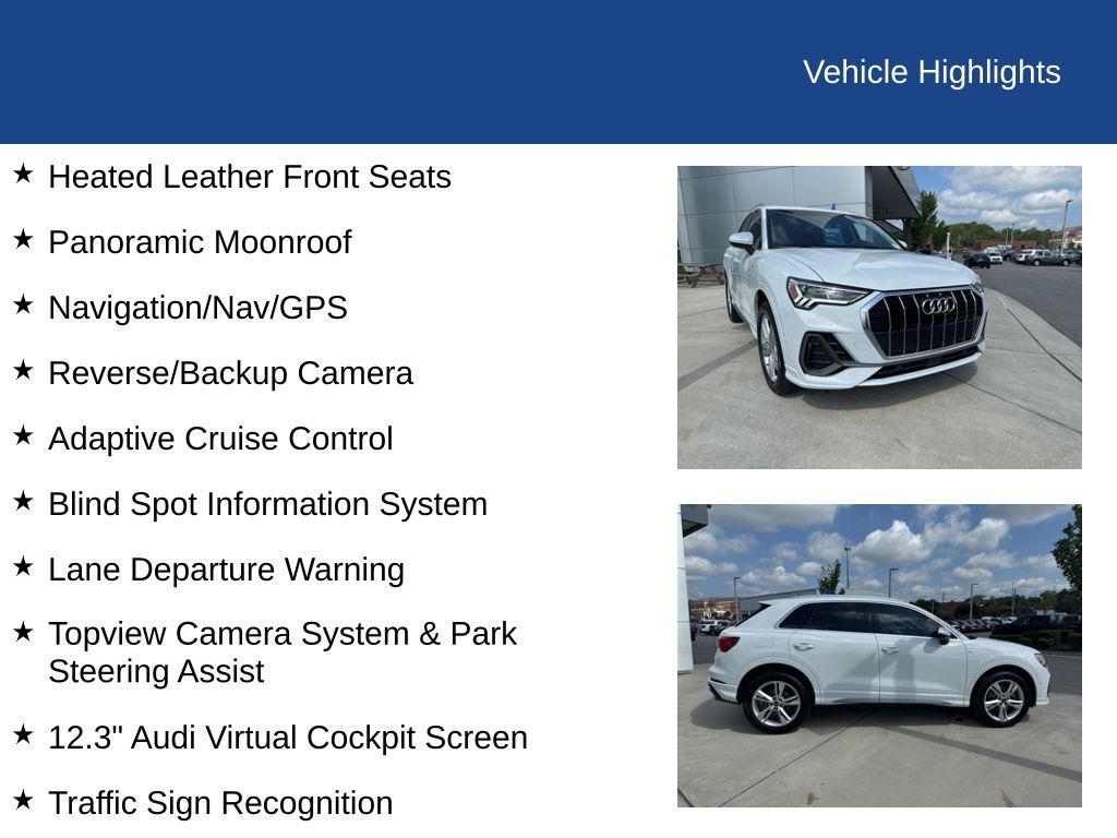 2021 Audi Q3 quattro S line Prem Plus 45 TFSI