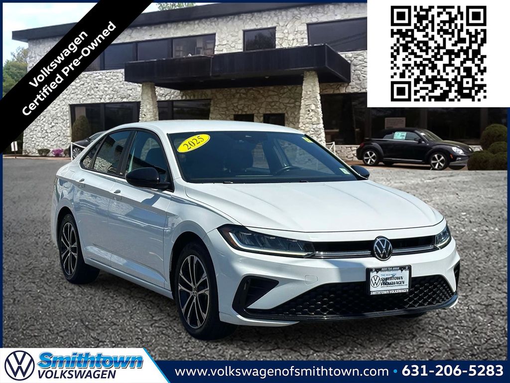 White 2025 Volkswagen Jetta Sport FWD Sedan Front-Wheel Drive 8-Speed Automatic