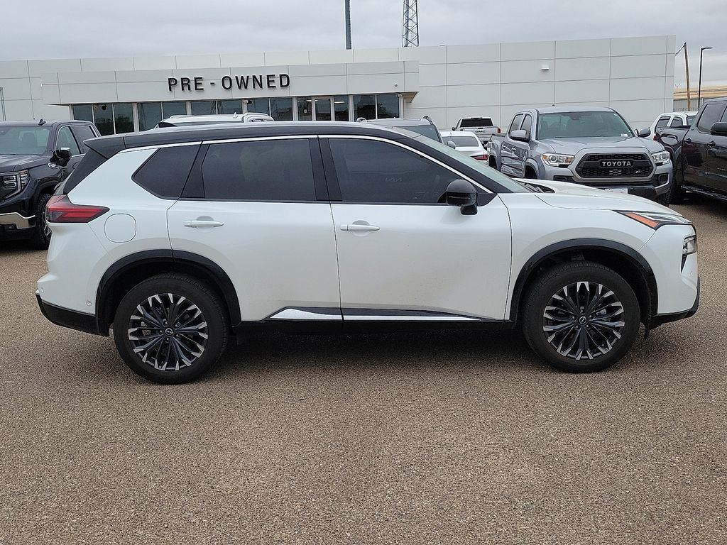 2026 Nissan Rogue Platinum White at Brown Honda
